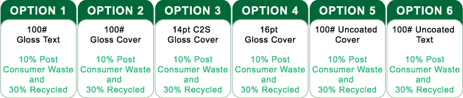 Go Green Paper Options